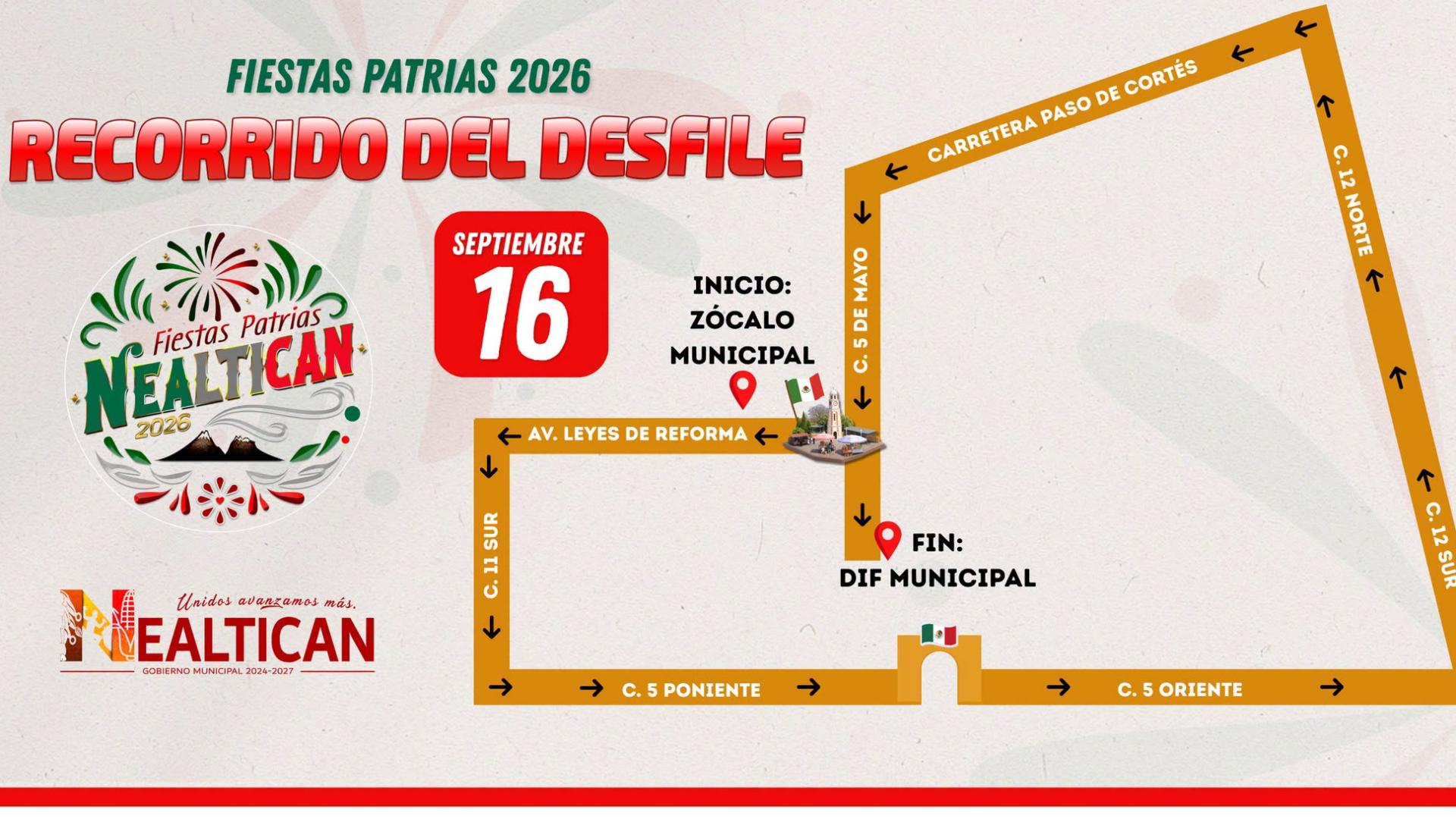 ¡Conoce el recorrido del Desfile de Fiestas Patrias 2026!