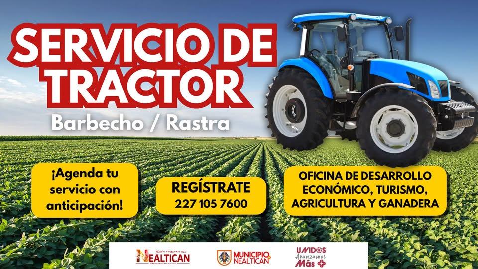 ¡El campo en marcha! Servicio de tractor para productores de Nealtican